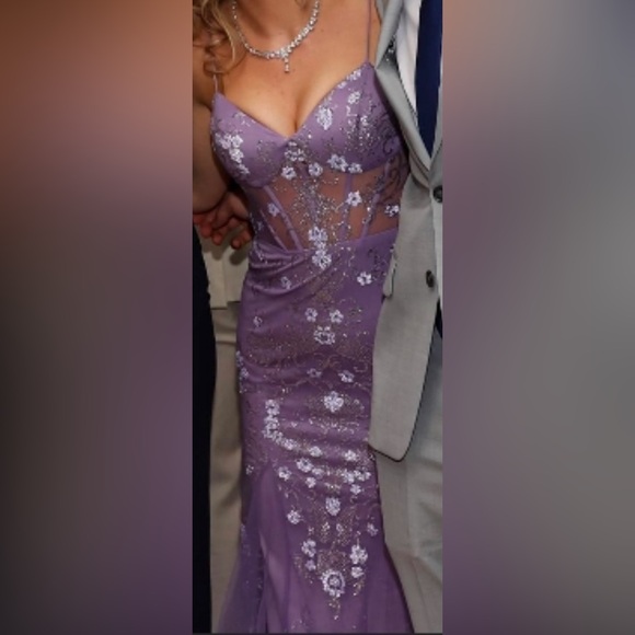 Purple Prom Dress - Picture 2 of 2